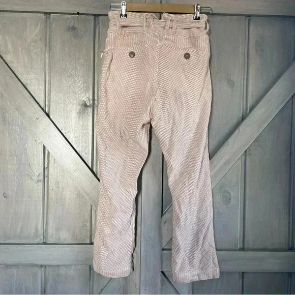 FREE PEOPLE 2 Rumors Yarn Dye Harem Pants in Canvas Combo • Natural Cream - Picture 4 of 16